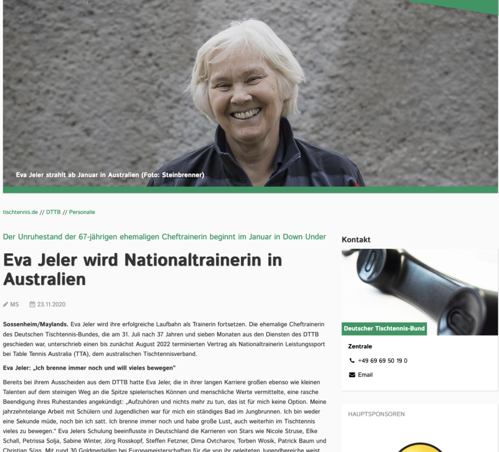 DTTB Eva Jeler Australia